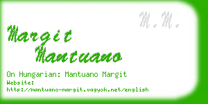 margit mantuano business card